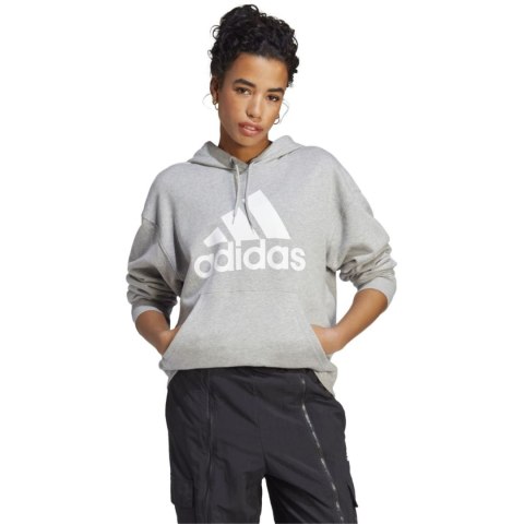 Bluza damska adidas Essentials Big Logo Oversized French Terry Hoodie szara IC9865 Bluza damska adidas Essentials Big Logo Oversized French Terry Hoodie szara IC9865