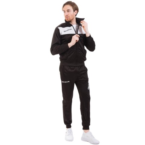 Dres Givova Tuta Visa Triacetato czarno-biały TR018 1003 Dres Givova Tuta Visa Triacetato czarno-biały TR018 1003