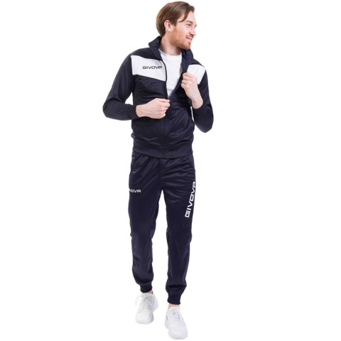 Dres Givova Tuta Visa Triacetato granatowo-biały TR018 0403 Dres Givova Tuta Visa Triacetato granatowo-biały TR018 0403