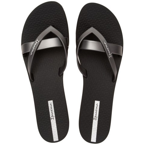 Klapki damskie Ipanema Kirei Fem czarno-srebrne 81805-24145 Klapki damskie Ipanema Kirei Fem czarno-srebrne 81805-24145