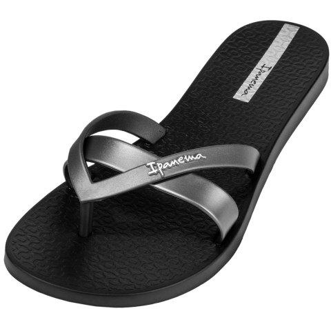 Klapki damskie Ipanema Kirei Fem czarno-srebrne 81805-24145 Klapki damskie Ipanema Kirei Fem czarno-srebrne 81805-24145