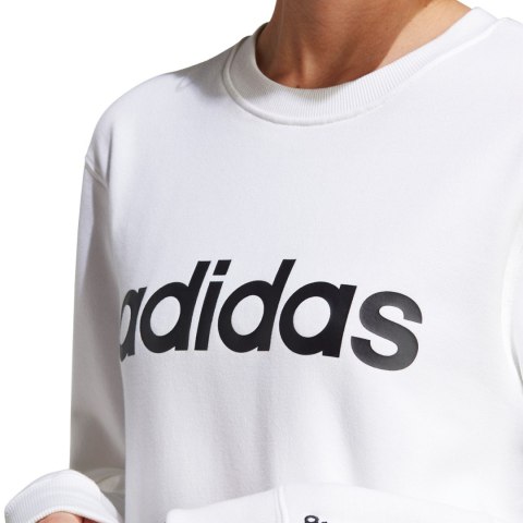 Bluza damska adidas Essentials Linear French Terry biała IC6879 Bluza damska adidas Essentials Linear French Terry biała IC6879