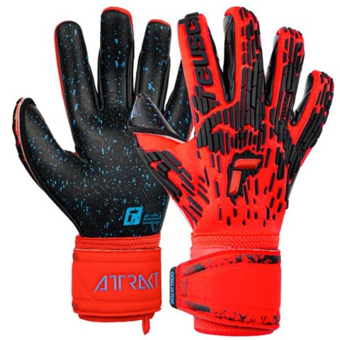 Rękawice bramkarskie Reusch Attrakt Freegel Fusion Goaliator czerwono-czarne 5370995 3333 Rękawice bramkarskie Reusch Attrakt Freegel Fusion Goaliator czerwono-czarne 5370995 3333
