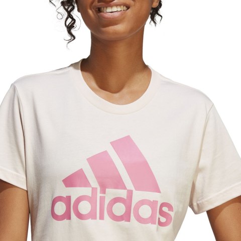 Koszulka damska adidas Loungewear Essentials Logo Tee kremowa IB9455 Koszulka damska adidas Loungewear Essentials Logo Tee kremowa IB9455