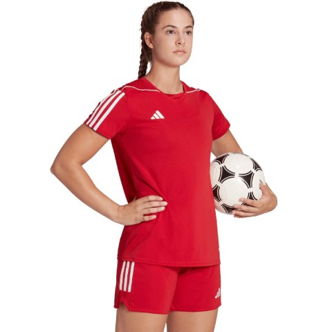 Koszulka damska adidas Tiro 23 League Jersey czerwona HT6549 Koszulka damska adidas Tiro 23 League Jersey czerwona HT6549