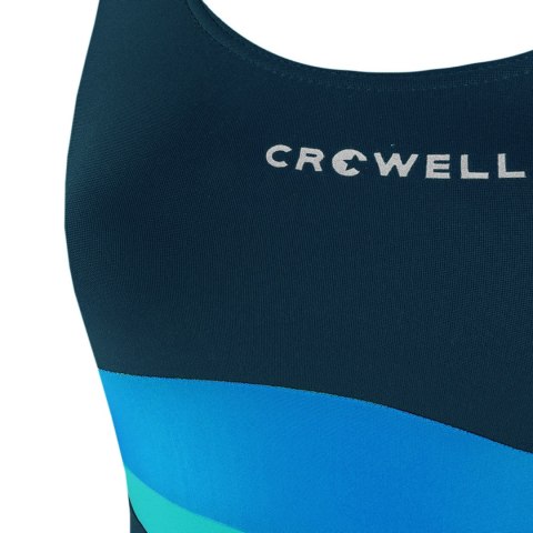 Kostium kąpielowy dla dziewczynki Crowell Swan granatowo-niebiesko-błękitny kol.07 Kostium kąpielowy dla dziewczynki Crowell Swan granatowo-niebiesko-błękitny kol.07