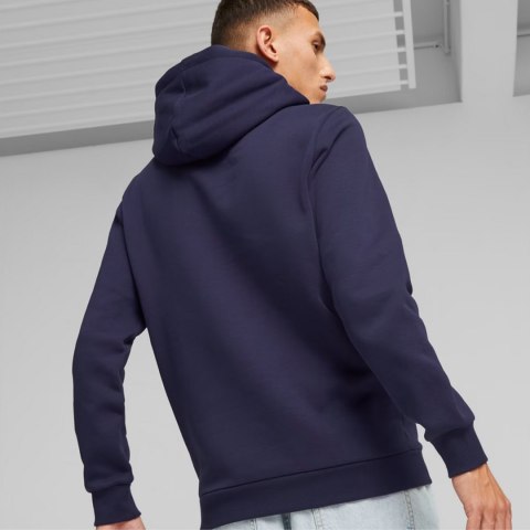 Bluza męska Puma ESS+ 2 Col Small Logo Hoodie FL granatowa 674471 06 Bluza męska Puma ESS+ 2 Col Small Logo Hoodie FL granatowa 674471 06