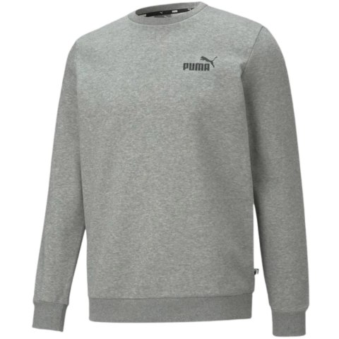 Bluza męska Puma ESS Small Logo Crew FL szara 586682 03 Bluza męska Puma ESS Small Logo Crew FL szara 586682 03