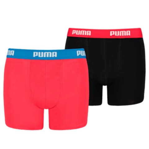 Bokserki dla dzieci Puma Basic Boxer 2P czerwone, czarne 935454 04 Bokserki dla dzieci Puma Basic Boxer 2P czerwone, czarne 935454 04