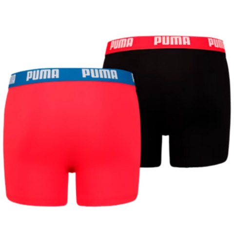 Bokserki dla dzieci Puma Basic Boxer 2P czerwone, czarne 935454 04 Bokserki dla dzieci Puma Basic Boxer 2P czerwone, czarne 935454 04