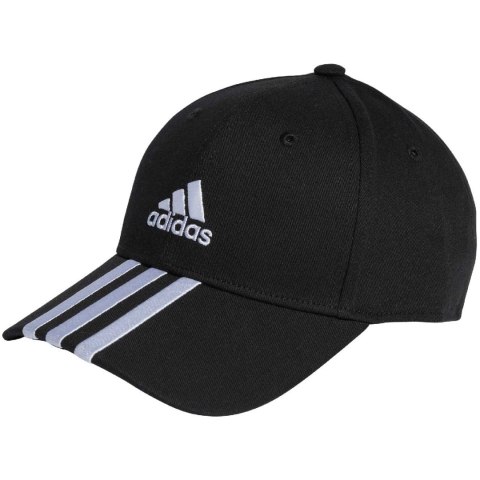 Czapka z daszkiem adidas Baseball 3-Stripes Cotton Twill Baseball czarna IB3242 Czapka z daszkiem adidas Baseball 3-Stripes Cotton Twill Baseball czarna IB3242