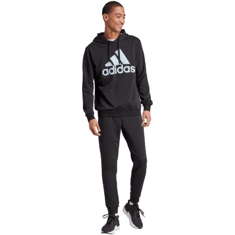 Dres męski adidas Big Logo Terry Track Suit czarny IJ8555 Dres męski adidas Big Logo Terry Track Suit czarny IJ8555