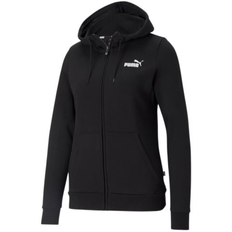 Bluza damska Puma ESS Small Logo Full-Zip Hoodie czarna 586811 01 Bluza damska Puma ESS Small Logo Full-Zip Hoodie czarna 586811 01