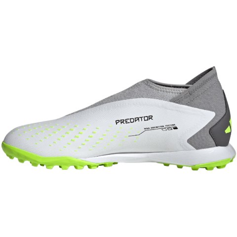 Buty piłkarskie adidas Predator Accuracy.3 Laceless TF biało-szare GY9999 Buty piłkarskie adidas Predator Accuracy.3 Laceless TF biało-szare GY9999