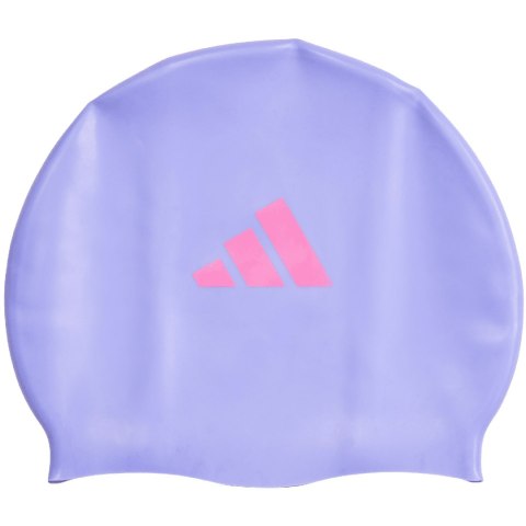 Czepek pływacki dla dzieci adidas 3-Stripes Swim fioletowy IM1045 Czepek pływacki dla dzieci adidas 3-Stripes Swim fioletowy IM1045