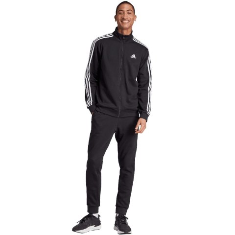 Dres męski adidas Basic 3-Stripes Fleece czarny IJ6067 Dres męski adidas Basic 3-Stripes Fleece czarny IJ6067