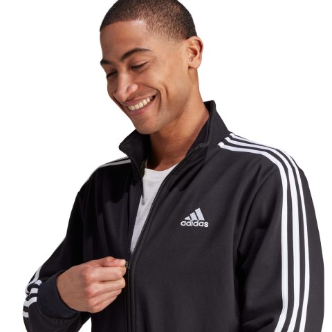 Dres męski adidas Basic 3-Stripes Fleece czarny IJ6067 Dres męski adidas Basic 3-Stripes Fleece czarny IJ6067