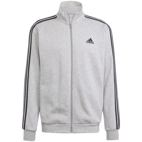 Dres męski adidas Basic 3-Stripes Fleece szaro-czarny IA3073 Dres męski adidas Basic 3-Stripes Fleece szaro-czarny IA3073