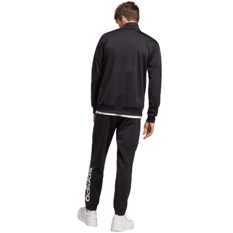 Dres męski adidas Linear Logo Tricot Track Suit czarny IC6775 Dres męski adidas Linear Logo Tricot Track Suit czarny IC6775