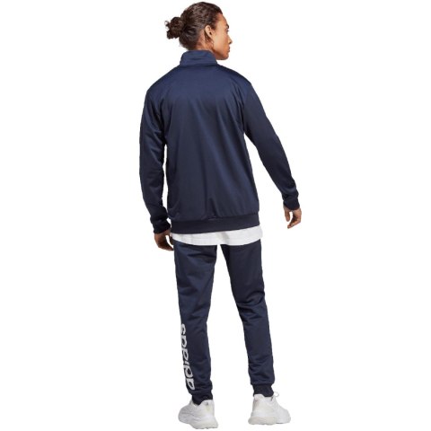 Dres męski adidas Linear Logo Tricot Track Suit granatowy HZ2219 Dres męski adidas Linear Logo Tricot Track Suit granatowy HZ2219