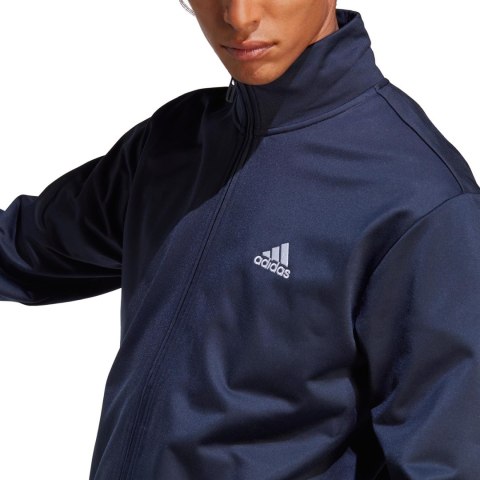 Dres męski adidas Linear Logo Tricot Track Suit granatowy HZ2219 Dres męski adidas Linear Logo Tricot Track Suit granatowy HZ2219