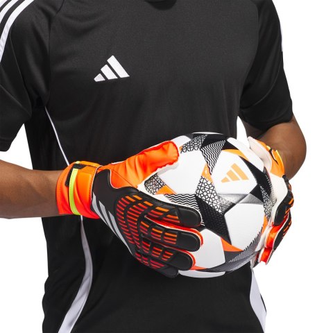 Rękawice bramkarskie adidas Predator Training pomarańczowo-czarne IQ4027 Rękawice bramkarskie adidas Predator Training pomarańczowo-czarne IQ4027