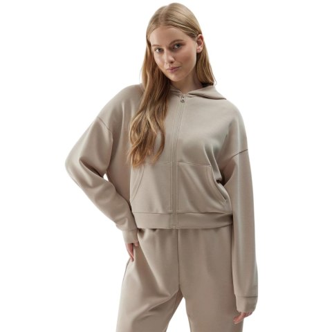 Bluza damska 4F F1002 beżowa 4FWSS24TSWSF1002 83S Bluza damska 4F F1002 beżowa 4FWSS24TSWSF1002 83S