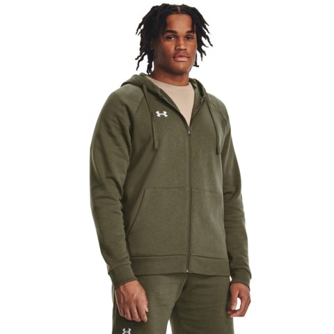 Bluza męska Under Armour Rival Fleece FZ Hoodie khaki 1379767 390 Bluza męska Under Armour Rival Fleece FZ Hoodie khaki 1379767 390