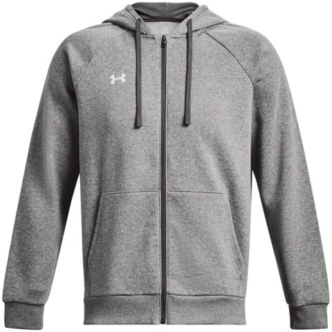 Bluza męska Under Armour Rival Fleece FZ Hoodie szara 1379767 025 Bluza męska Under Armour Rival Fleece FZ Hoodie szara 1379767 025