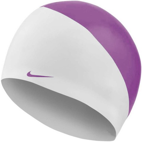 Czepek pływacki Nike JDI Slogan biało-fioletowy NESS9164-560 Czepek pływacki Nike JDI Slogan biało-fioletowy NESS9164-560