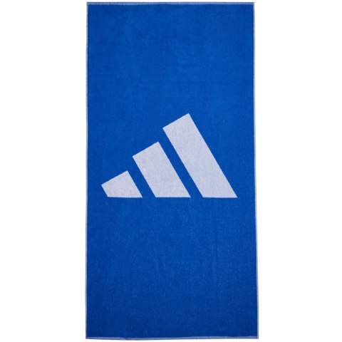 Ręcznik adidas 3BAR L niebiesko-biały IR6241 Ręcznik adidas 3BAR L niebiesko-biały IR6241
