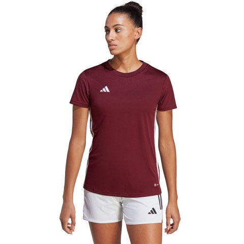 Koszulka damska adidas Tabela 23 Jersey bordowa IB4930 Koszulka damska adidas Tabela 23 Jersey bordowa IB4930