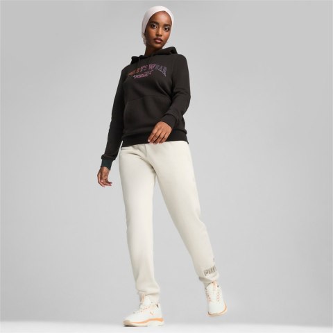 Bluza damska Puma Ess+ Logo LAB Hoodie FL czarna 682987 01 Bluza damska Puma Ess+ Logo LAB Hoodie FL czarna 682987 01