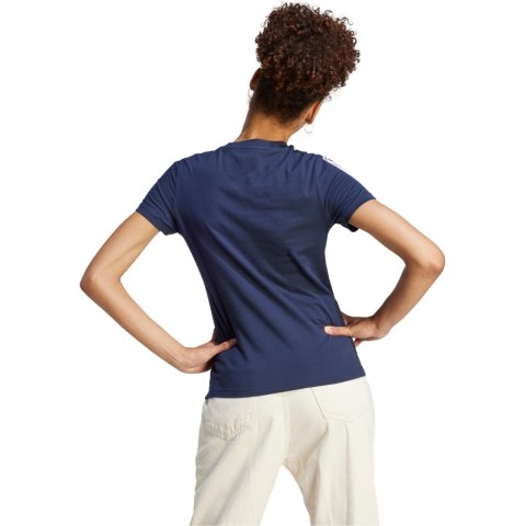 Koszulka damska adidas Essentials Slim 3-Stripes Tee granatowa IM2791 Koszulka damska adidas Essentials Slim 3-Stripes Tee granatowa IM2791