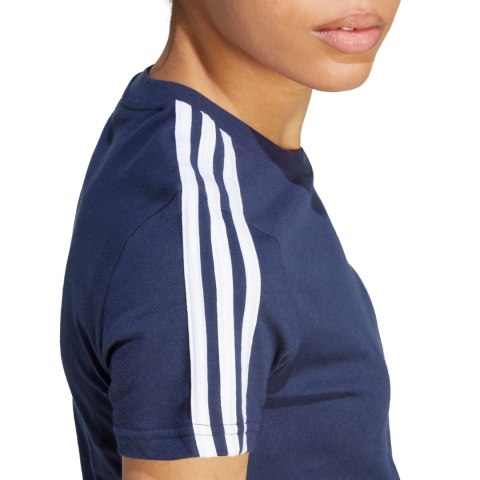 Koszulka damska adidas Essentials Slim 3-Stripes Tee granatowa IM2791 Koszulka damska adidas Essentials Slim 3-Stripes Tee granatowa IM2791