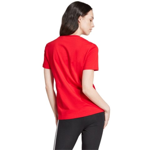 Koszulka damska adidas Loungewear Essentials Slim Logo Tee czerwona IY9189 Koszulka damska adidas Loungewear Essentials Slim Logo Tee czerwona IY9189