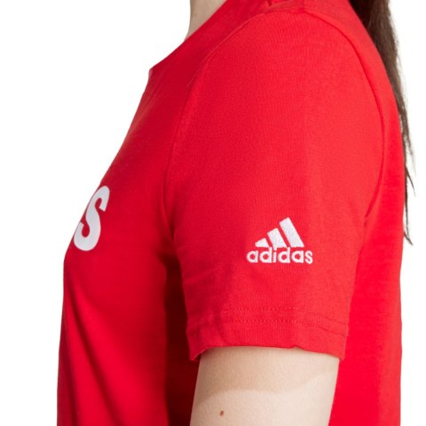 Koszulka damska adidas Loungewear Essentials Slim Logo Tee czerwona IY9189 Koszulka damska adidas Loungewear Essentials Slim Logo Tee czerwona IY9189