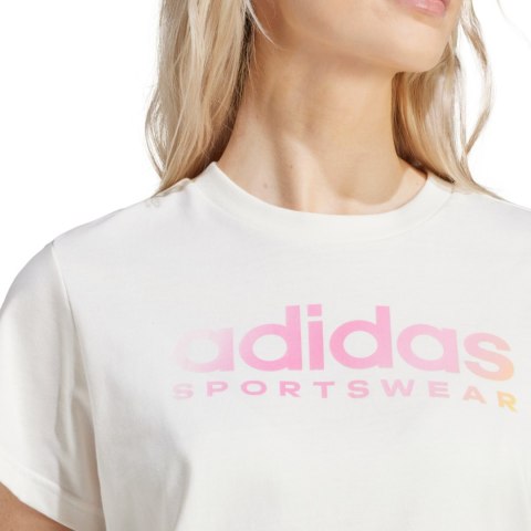 Koszulka damska adidas The Soft Side Linear biała IR5890 Koszulka damska adidas The Soft Side Linear biała IR5890