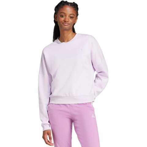 Bluza damska adidas Essentials Small Logo Feel Cozy fioletowa JF8827 Bluza damska adidas Essentials Small Logo Feel Cozy fioletowa JF8827