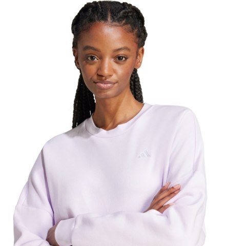 Bluza damska adidas Essentials Small Logo Feel Cozy fioletowa JF8827 Bluza damska adidas Essentials Small Logo Feel Cozy fioletowa JF8827
