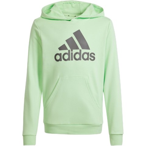 Bluza dla dzieci adidas Big Logo Essentials Cotton Hoodie jasnozielona IS2591 Bluza dla dzieci adidas Big Logo Essentials Cotton Hoodie jasnozielona IS2591