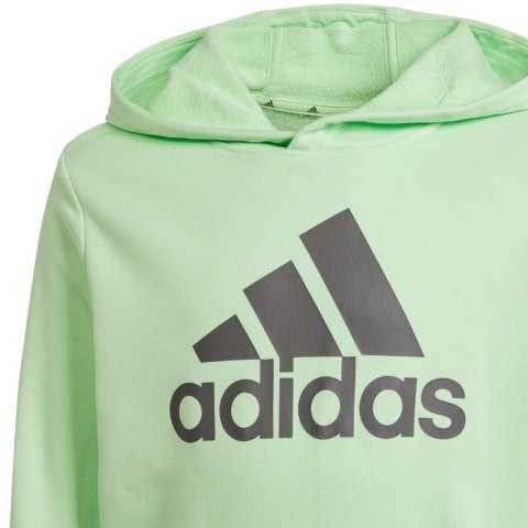 Bluza dla dzieci adidas Big Logo Essentials Cotton Hoodie jasnozielona IS2591 Bluza dla dzieci adidas Big Logo Essentials Cotton Hoodie jasnozielona IS2591