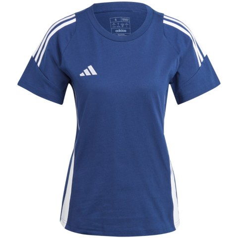 Koszulka damska adidas Tiro 24 Sweat niebiesko-biała IR9354 Koszulka damska adidas Tiro 24 Sweat niebiesko-biała IR9354