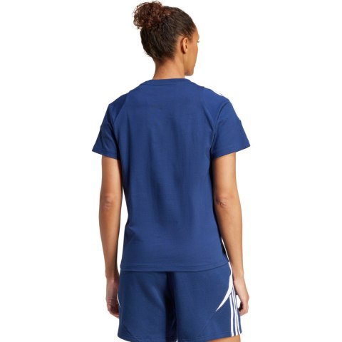 Koszulka damska adidas Tiro 24 Sweat niebiesko-biała IR9354 Koszulka damska adidas Tiro 24 Sweat niebiesko-biała IR9354