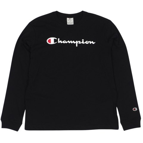 Koszulka męska Champion Crewneck Long Sleeve czarna 220257 KK001 Koszulka męska Champion Crewneck Long Sleeve czarna 220257 KK001