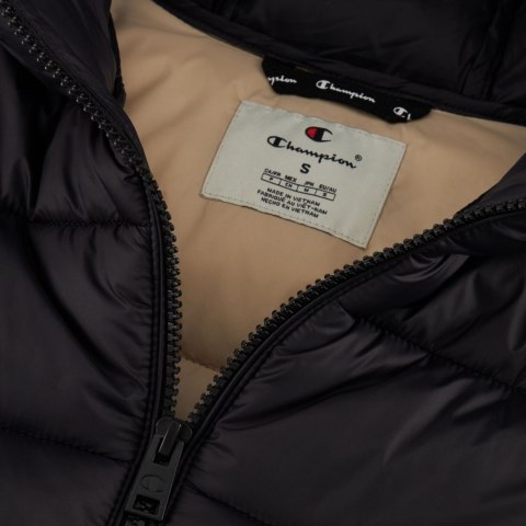 Kurtka damska Champion Hooded Polyfilled czarna 117568 KK001 Kurtka damska Champion Hooded Polyfilled czarna 117568 KK001