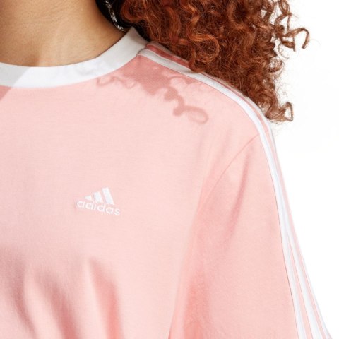 Koszulka damska adidas Essentials 3-Stripes Tee różowa IY1698 Koszulka damska adidas Essentials 3-Stripes Tee różowa IY1698