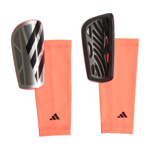 Ochraniacze piłkarskie adidas Tiro League szaro-pomarańczowe IW3788 Ochraniacze piłkarskie adidas Tiro League szaro-pomarańczowe IW3788