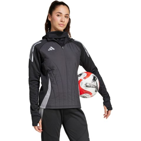 Bluza damska adidas Tiro 24 Competition Winterized czarno-szara IM9967 Bluza damska adidas Tiro 24 Competition Winterized czarno-szara IM9967