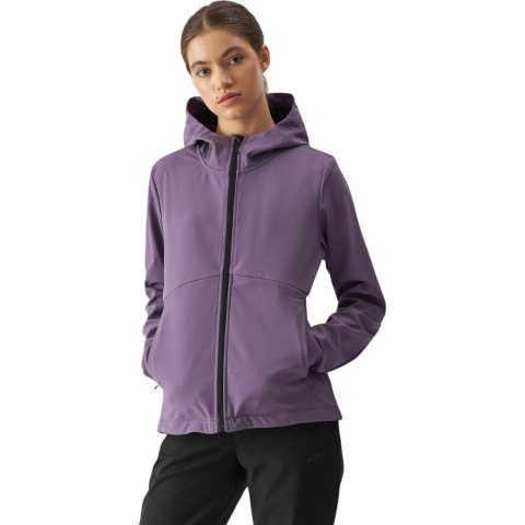 Kurtka damska softshell 4F F285 ciemny fiolet 4FWAW24TSOFF285 50S Kurtka damska softshell 4F F285 ciemny fiolet 4FWAW24TSOFF285 50S